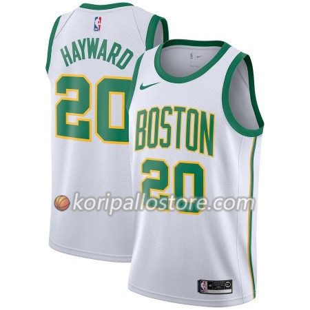 Boston Celtics Gordon Hayward 20 2018-19 Nike City Edition Valkoinen Miesten Pelipaidat Swingman 
